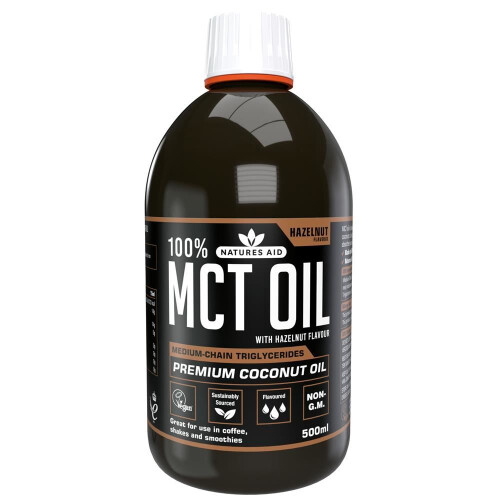 Natures Aid Natures Aid MCT Oil with Hazelnut Flavour 500ml