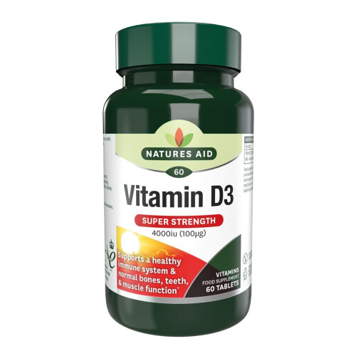 Natures Aid Natures Aid Vitamin D3 4000iu 60 Tablets
