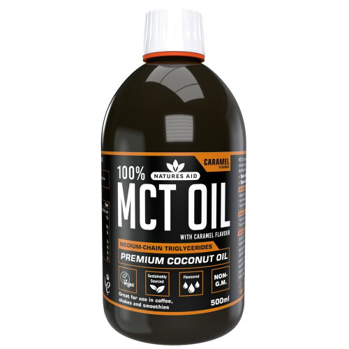 Natures Aid Natures Aid MCT Oil with Caramel Flavour 500ml
