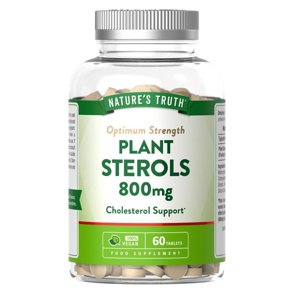 Nature's Truth Plant Sterols 800Mg 60 Tablets