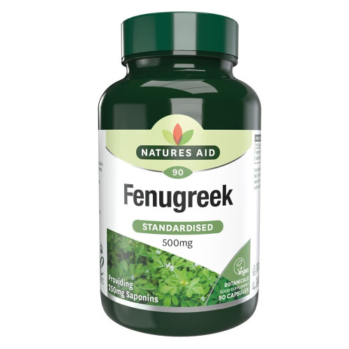 Natures Aid Natures Aid Fenugreek 500mg 90 Caps