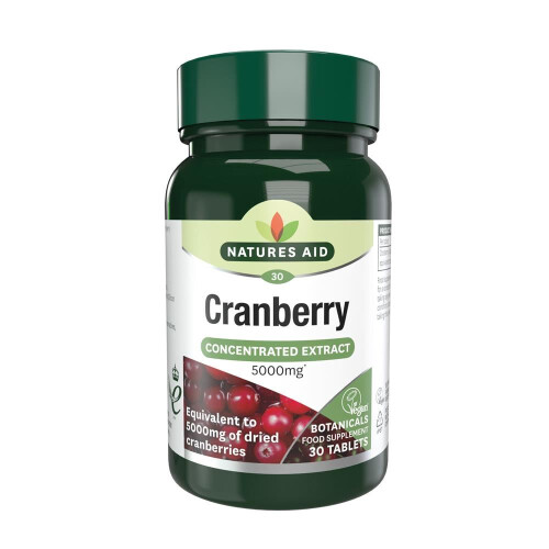 Natures Aid Natures Aid Cranberry - 200mg (5000mg Equiv) 30 Tabs