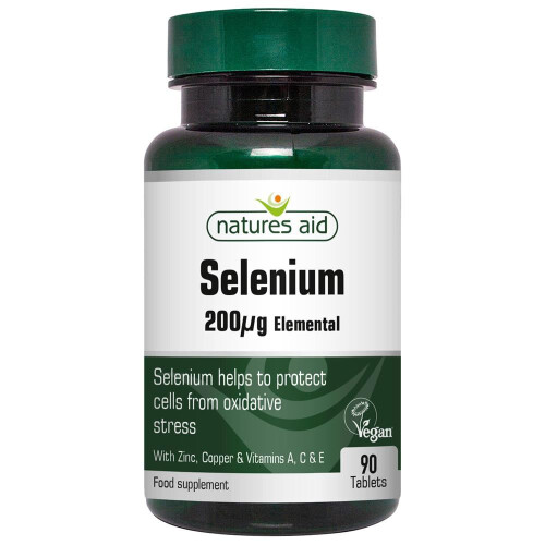 Natures Aid Natures Aid Selenium 200ug with Zinc and vitamins A C & E, 90 Tablets