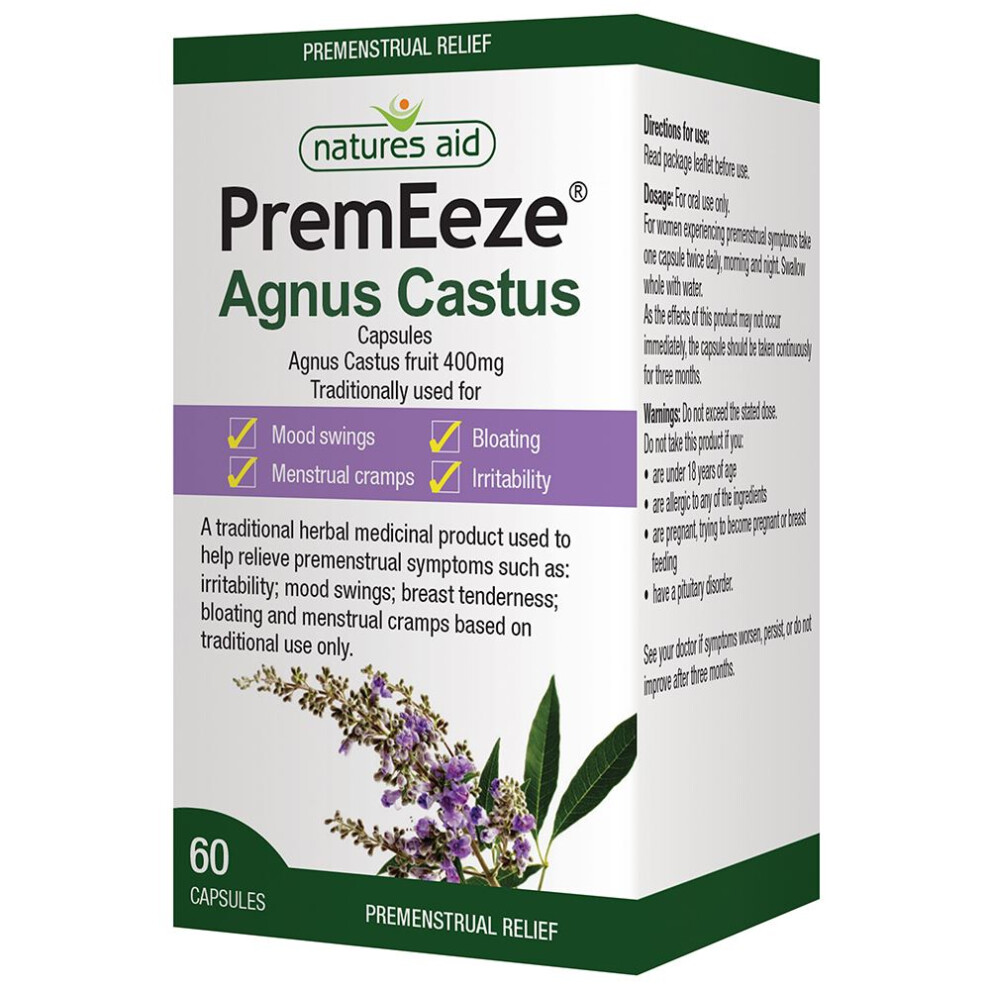 Natures Aid Premeeze (agnus Castus) 60 Caps