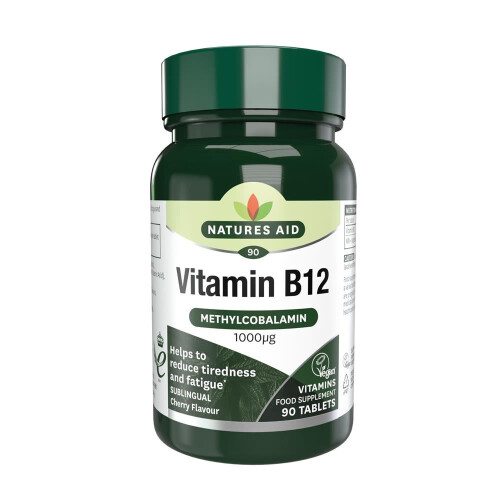 Natures Aid Natures Aid Vitamin B12 1000ug 90 Tablets