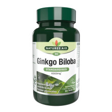 Natures Aid - Ginkgo Biloba 6000mg 90VTabs