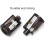 Electric Pencil Sharpener, Automatic Pencil Sharpener, Plastic, 2 Pack 5