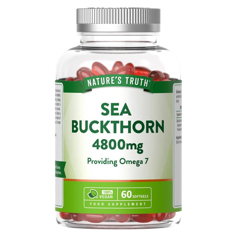 Nature's Truth Sea Buckthorn 4800Mg 60 Softgels