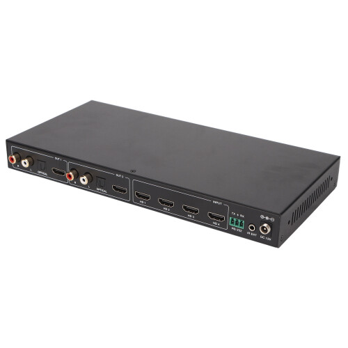 Έξοδος ήχου HDMI Matrix Switcher βίντεο υψηλής ανάλυσης Διαχείριση ποιότητας EDID Plug and Play 2