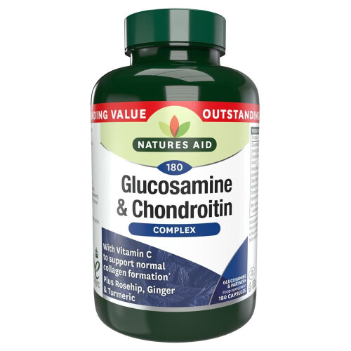 Natures Aid Glucosamine and Chondroitin Complex, 180 Capsules