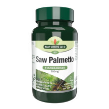 Natures Aid Saw Palmetto 500mg Tabs | 90s