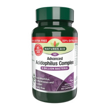 Natures Aid Promo Packs Acidophilus Complex 5 Billion - 50% Extra Fill 90 Caps