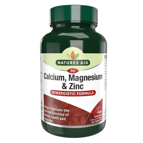 Natures Aid Natures Aid Calcium  Magnesium + Zinc 90 Tablets