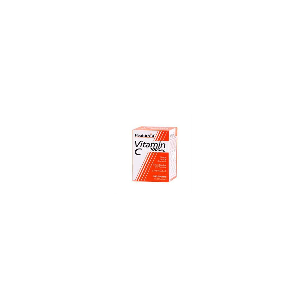 Healthaid Vitamin C - Chewable, 100 Vegetarian Tablets, 1000 Mg