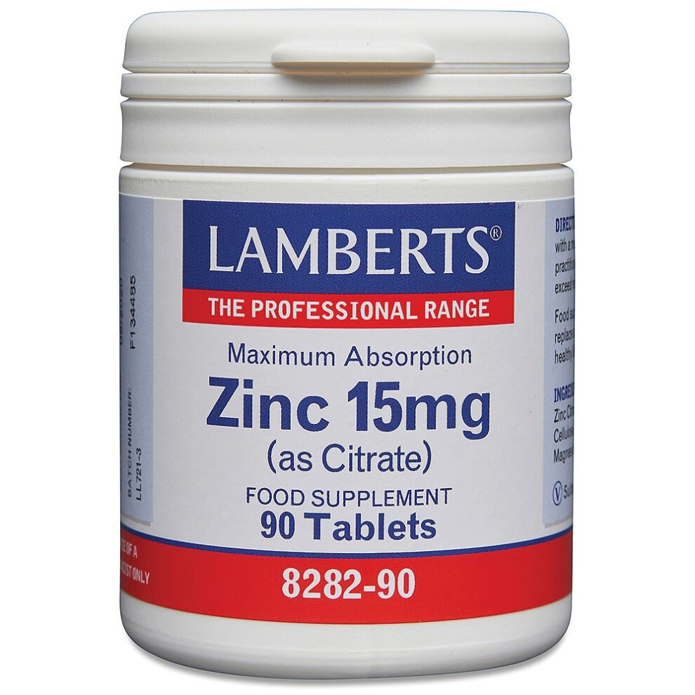 Lamberts Zinc 15Mg, 90 Tablets