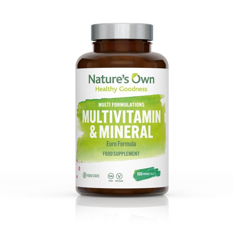 Natures Own - MultiVitamin & Mineral Euro Formula 100tabs