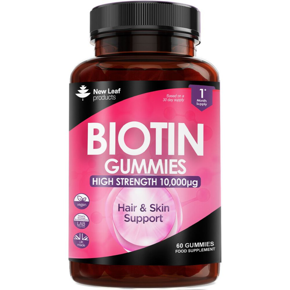 New Leaf Products Biotin Gummies 60 Gummies