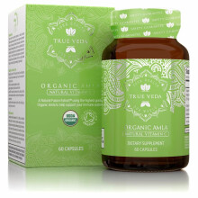 Organic Amla Vitamin C Capsules - Certified Organic by Soil Association | Potent Natural Sourced Vitamin C | Ayurveda | Vegetarian & Vegan Friendly |