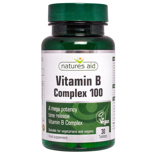 Natures Aid Natures Aid Mega Potency Vit B Complex 100mg Time Release 30 T
