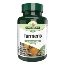 Natures Aid Superfoods Tumeric 60 Caps