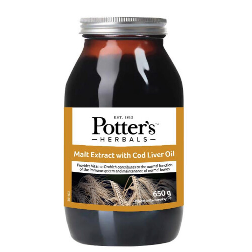 Potters - Malt Extract Cod Liver Oil 650g