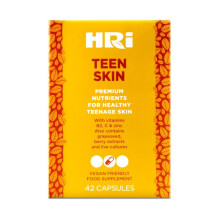 HRI Teen Skin. Contains Multi Vitamins and Supplements That Support Skin Care for Teenage Girls and Boys, As Well As Good Gut Health, Energy, Blood