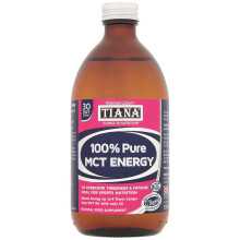 TIANA Fairtrade Organics 100% MCT Oil | 500ml | Premium Quality and Purity | Flavourless | Most Powerful | Boosts Energy 4 x Longer Than Other MCT