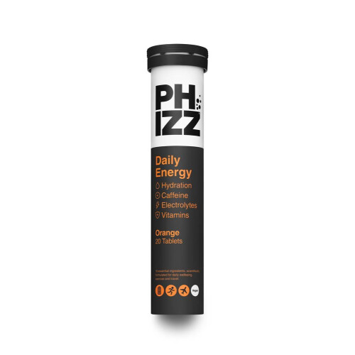 Phizz Daily Energy Orange Effervescent 20 Tablets 84g