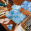 Scrapbook Paper Pad 15.2 x 15.2 cm, 24 Sheets Watercolour Blue Pattern 4