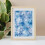 Scrapbook Paper Pad 15.2 x 15.2 cm, 24 Sheets Watercolour Blue Pattern 5