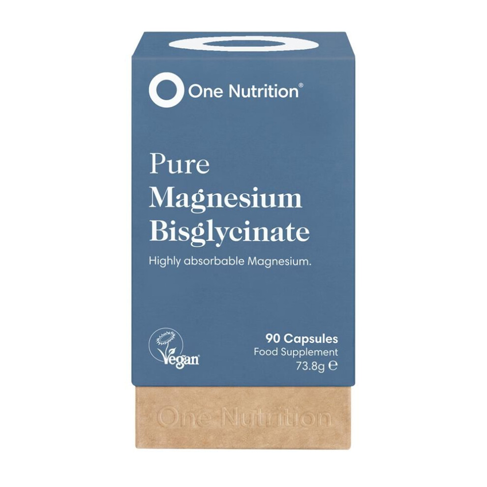 One Nutrition Pure Magnesium Bisglycinate 90 capsules - 4 Pack - Image 5