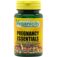 Veganicity Pregnancy Essentials Multivitamin Women's Health Supplement - Pack of 60 Tablets