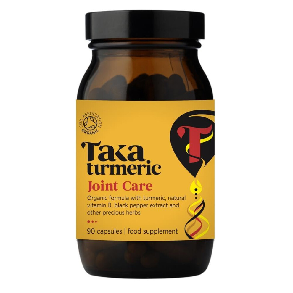 Taka Turmeric Organic Joint Care Support 90 Veg Capsules