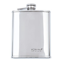 hip flask 6oz polished chrome Hip Flask - polished chrome, 6oz