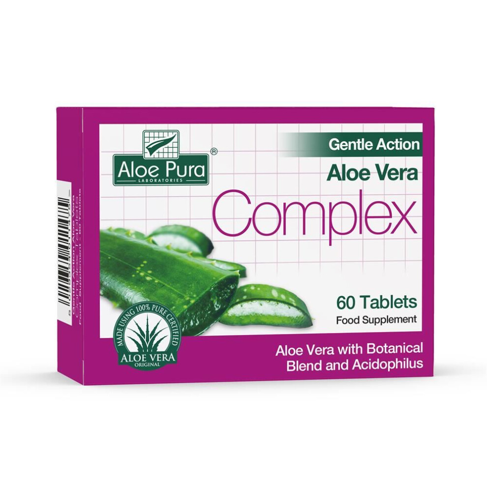 Aloe Pura Aloe Pura Aloe Vera Gentle Action Colon Cleanse 60 Tablets