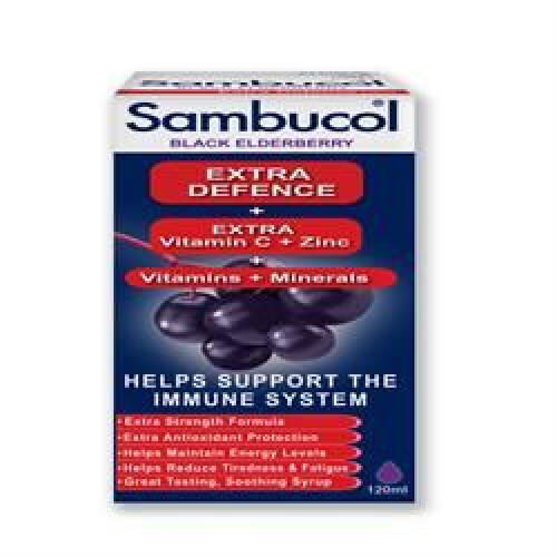 Sambucol Black Elderberry Liquid Extra Defence – 120 ml
