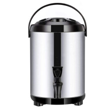 Hot and cold water dispenser, 8L insulated beverage dispenser (Black).