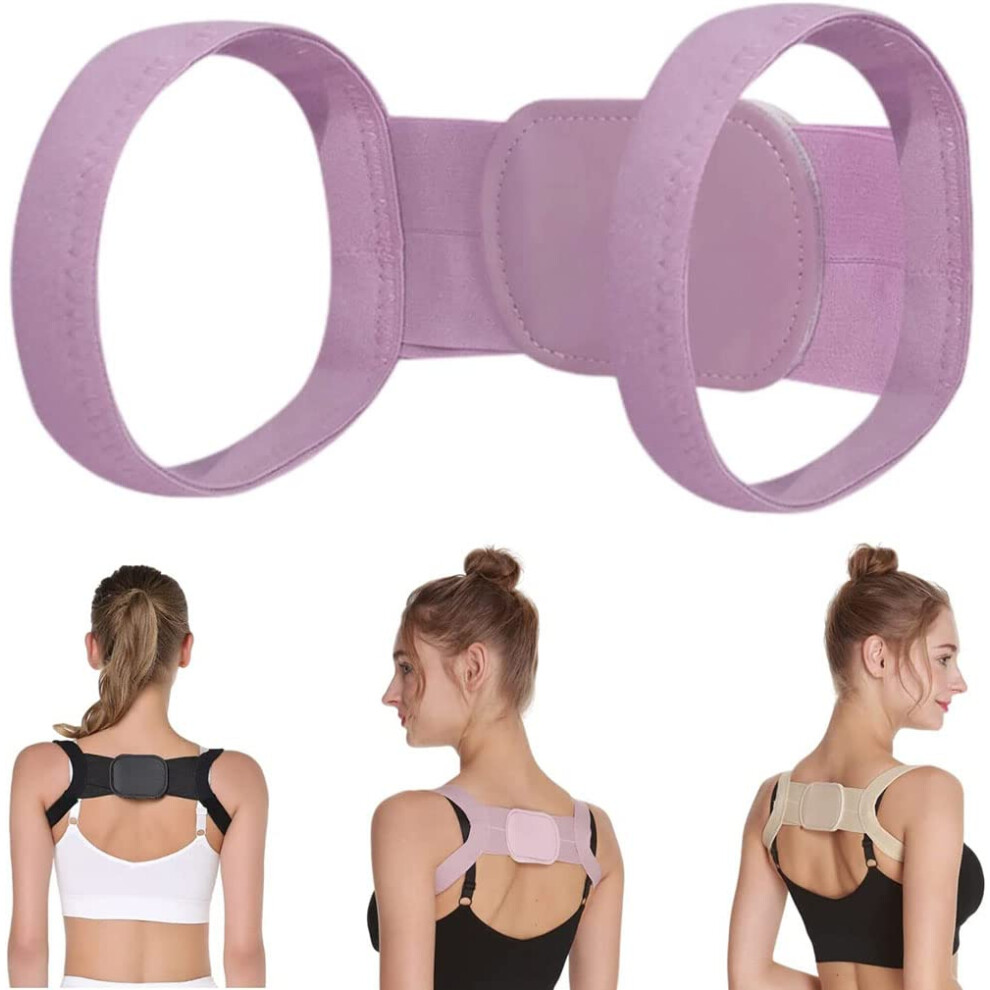 Posture Pro Fix Neck and Shoulder Corrector for Children and Adults (Purple, L)