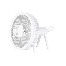 Rechargeable USB Fan, Portable Desk Fan for Quiet Cooling and Night Light Function