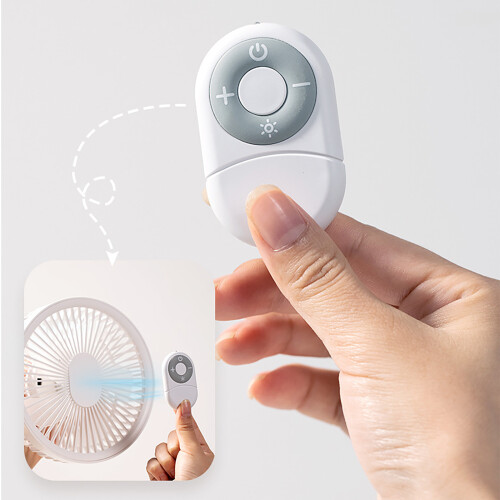Rechargeable USB Fan, Portable Desk Fan for Quiet Cooling and Night Light Function 2