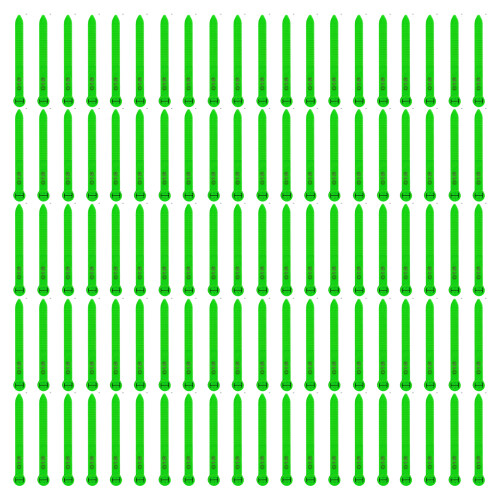 Ensemble de bandes de pattes de volaille numérotées, 100,-Vert
