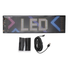 Programmierbares LED-Display mit intelligenter App-Integration und farbenfrohen Lichteffekten; flexible digitale Anzeigetafel, die scrollende