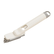 Spray Rotating Tile Grout Cleaner Brush with Hard-White
