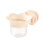 Stylish Tulips Shape Parrots Feeder Waterer AntiSpill-Beige1 1
