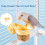 Stylish Tulips Shape Parrots Feeder Waterer AntiSpill-Beige1 2