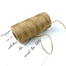 Natural Jute Twine 100M for DIY Crafting, Scrapbooking, Wedding Decor, Gift Wrapping, Eco-Friendly Burlap String