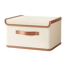 Breathable Fabric Storage Box With Lid Dustproof Home-ll