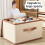 Breathable Fabric Storage Box With Lid Dustproof Home-ll 6