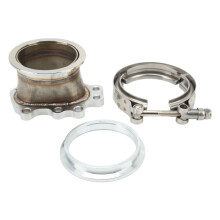 Adattatore flangiato V-band in acciaio inossidabile ad alta resistenza Turbocompressore ad alte prestazioni Antiruggine Flusso regolare A tenuta