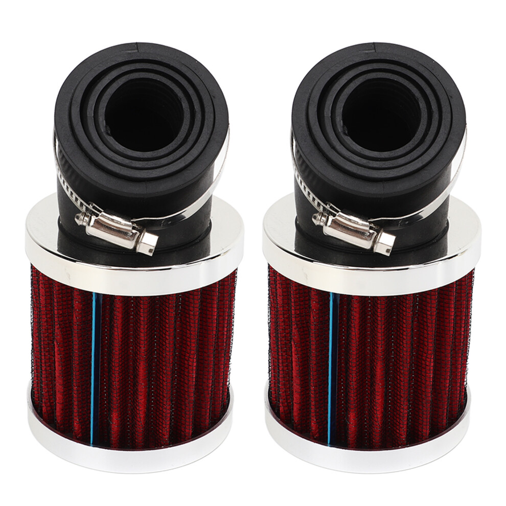 Universal Fit Atv Quad Dirt Pit Bike Air Filter, Replace 50Cc 125Cc Scooter Double Layer Filtration System, Tapered Style Improved Horsepower High 9139052794252